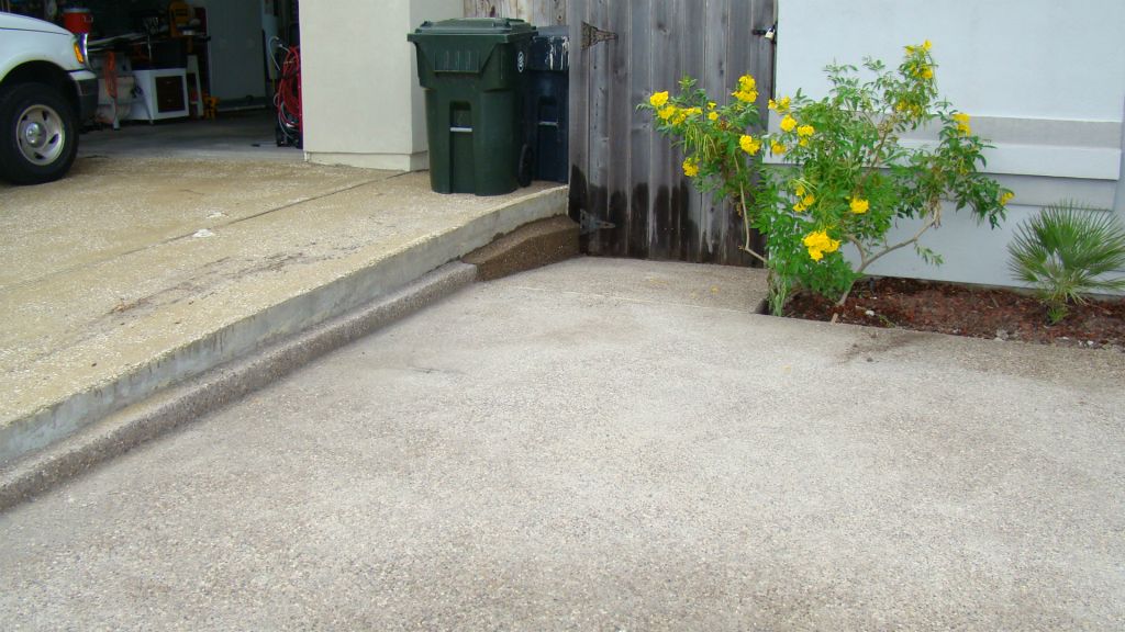COMPLETED CONCRETE DRIVE